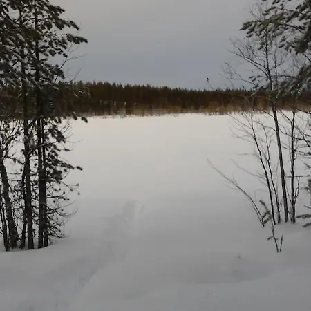 Kimppa-cabin / дом в лесу у озера Kolari